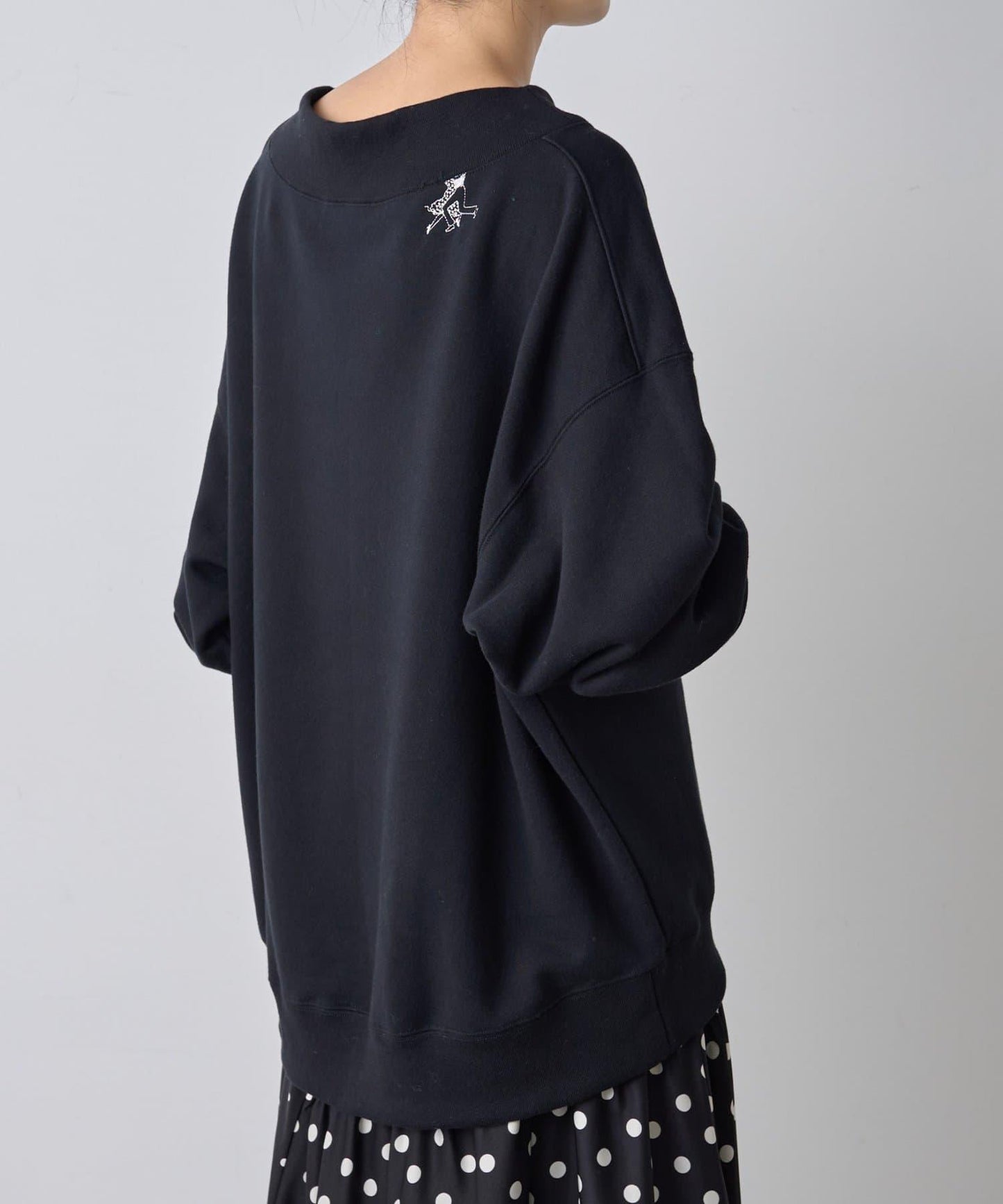 Ronde刺繡裡毛長袖套頭衫