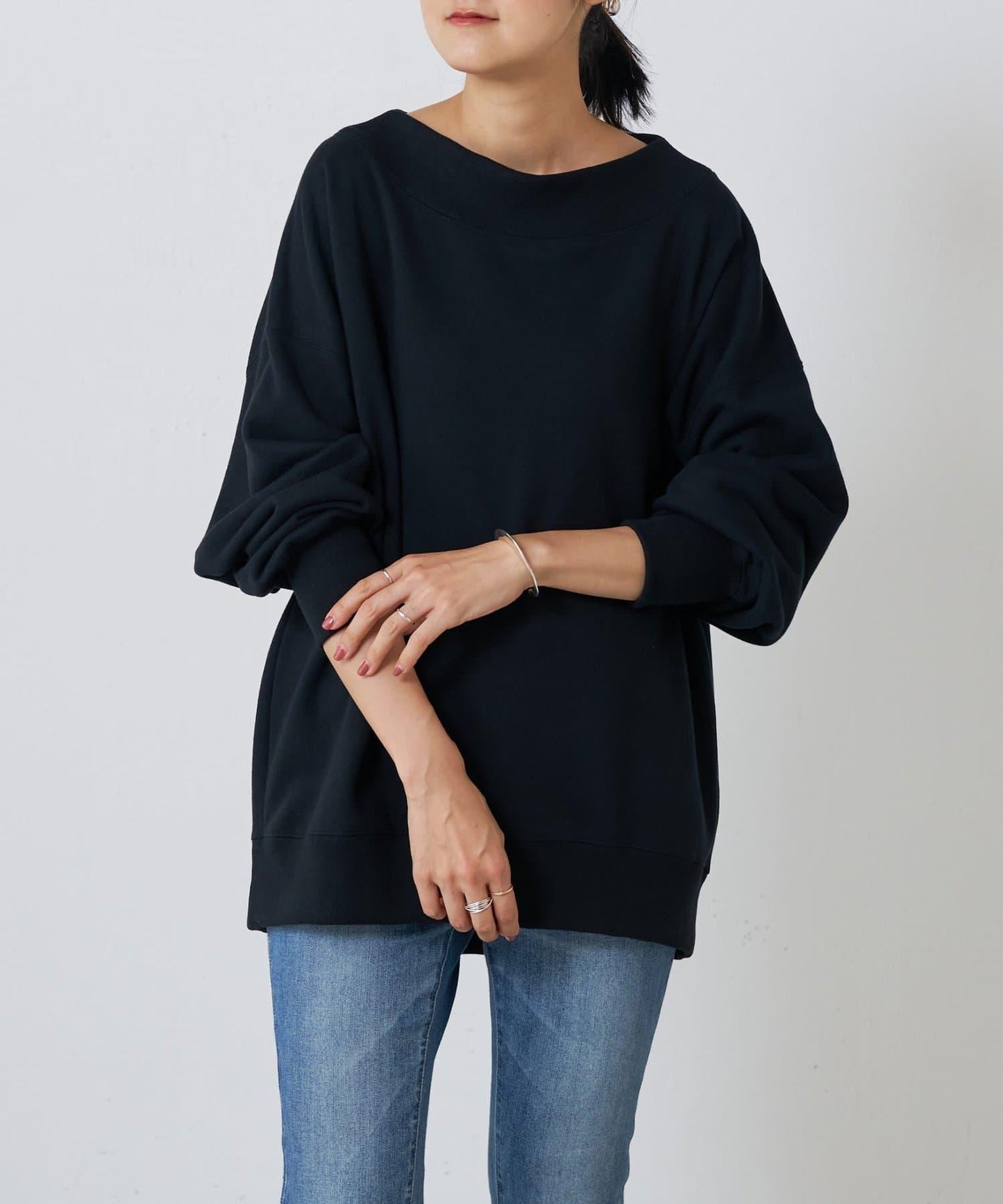 Ronde刺繡裡毛長袖套頭衫