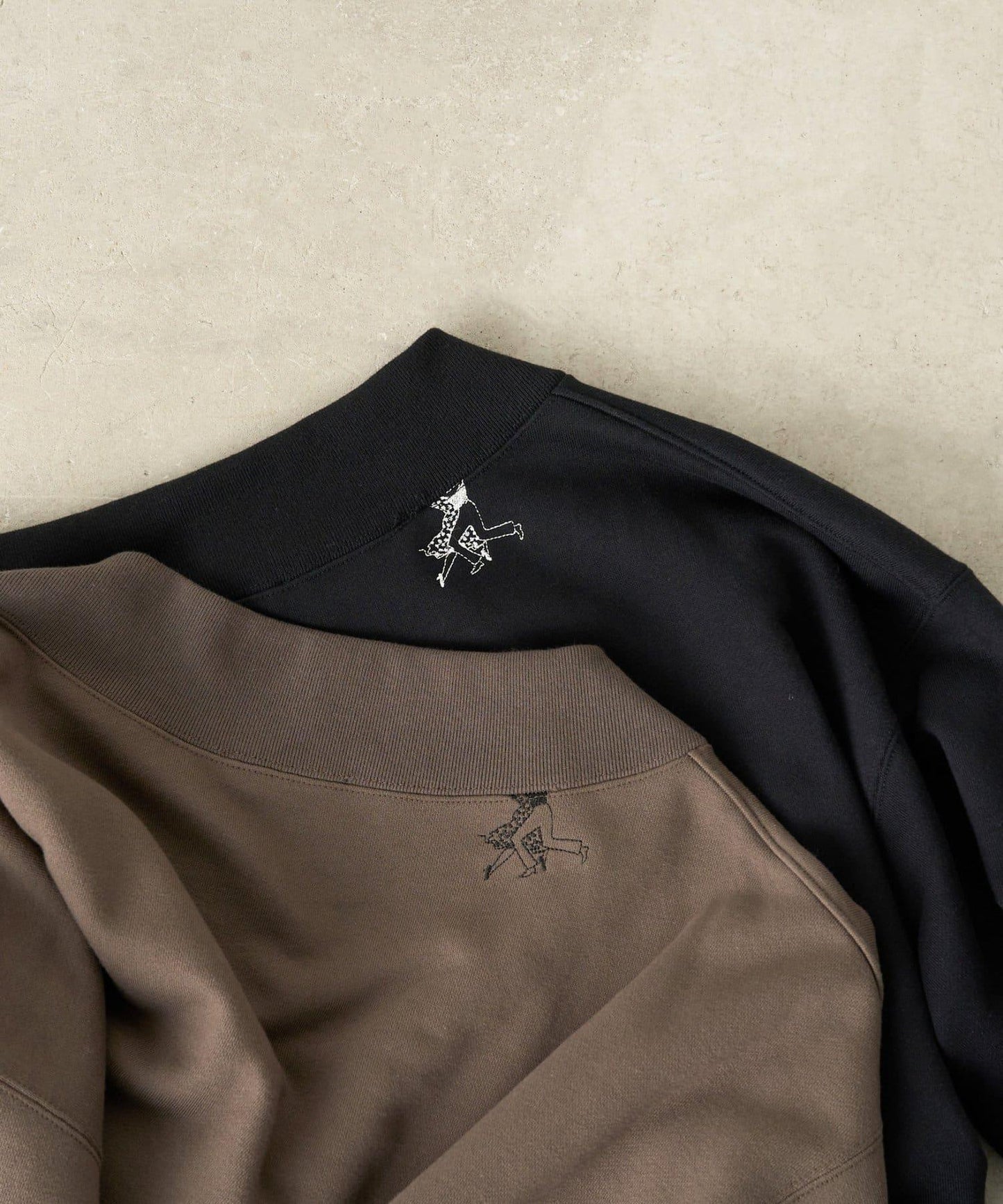 Ronde刺繡裡毛長袖套頭衫