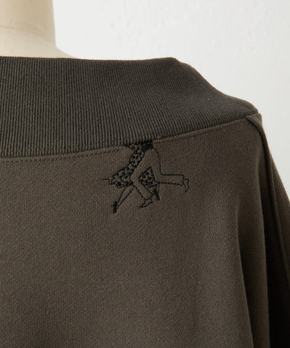 Ronde刺繡裡毛長袖套頭衫