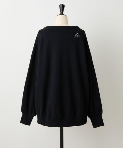 Ronde刺繡裡毛長袖套頭衫