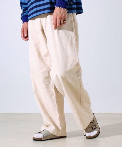 【寬鬆愛好者必看】鴨絨地寬鬆剪裁褲