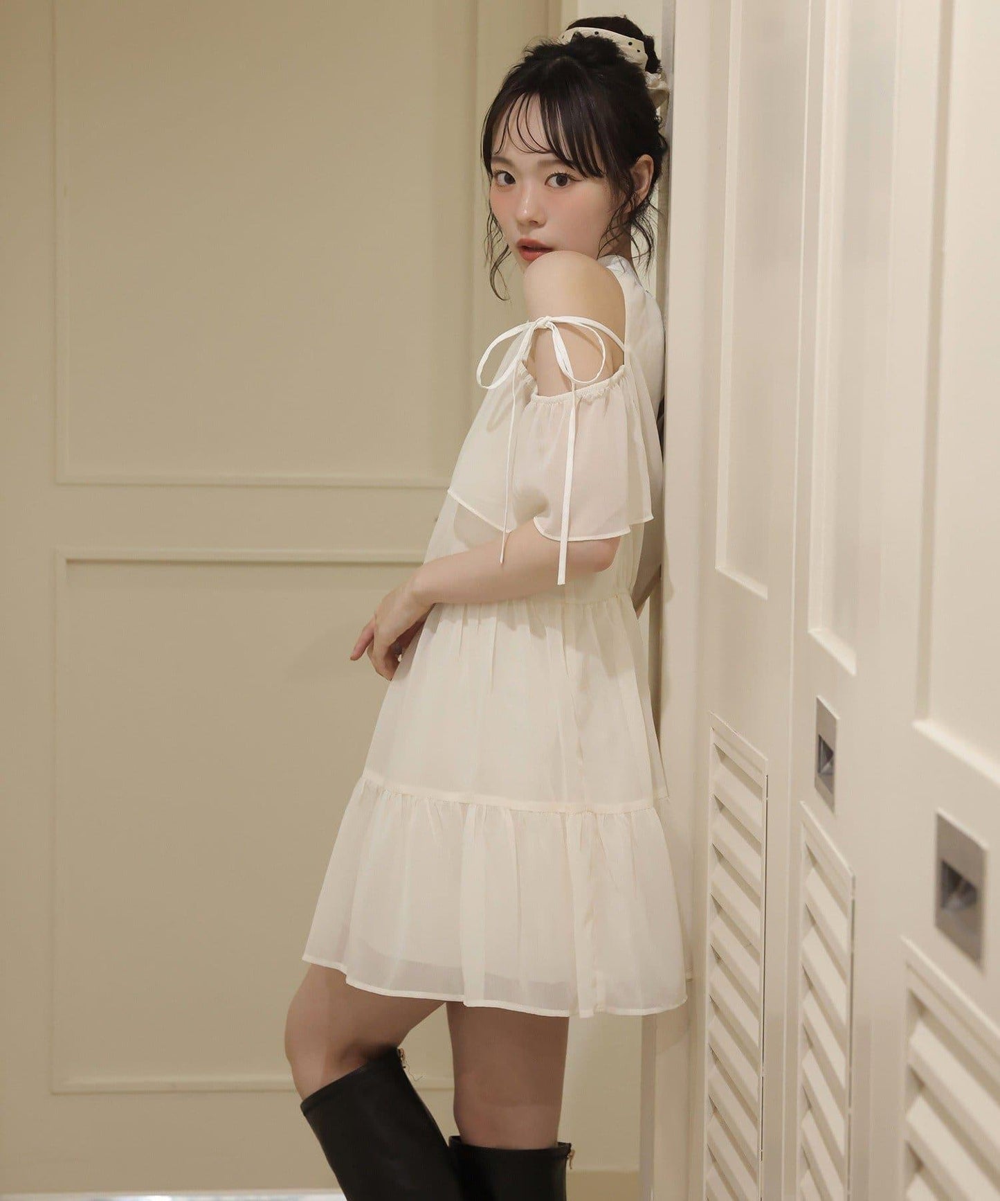 阿美式長款襯衫裙