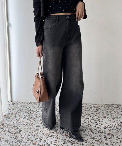 《S・M尺碼展開》寬鬆牛仔褲