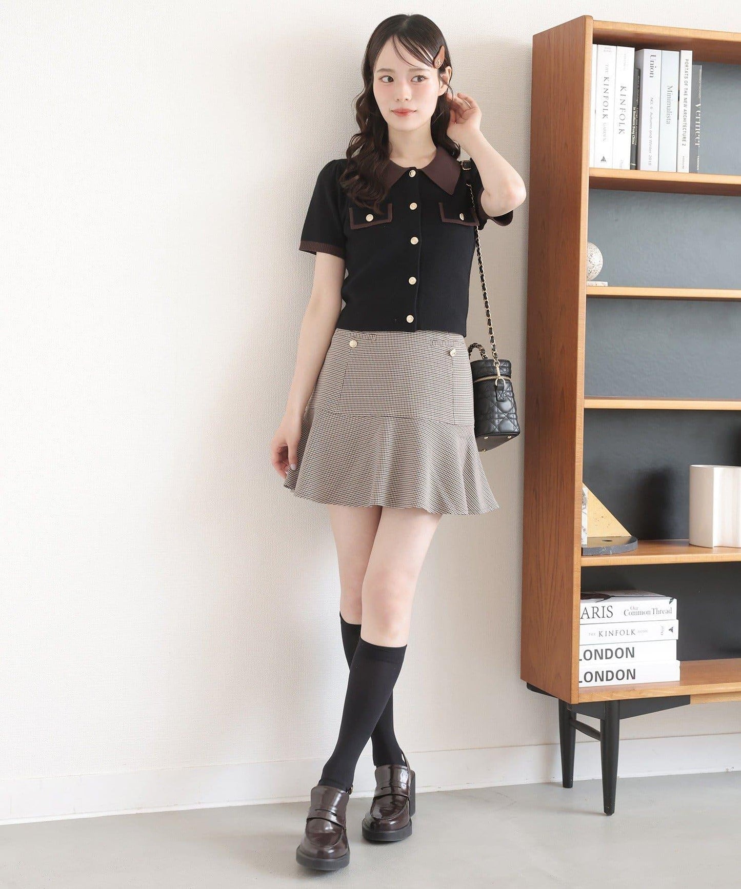 低腰喇叭迷你裙