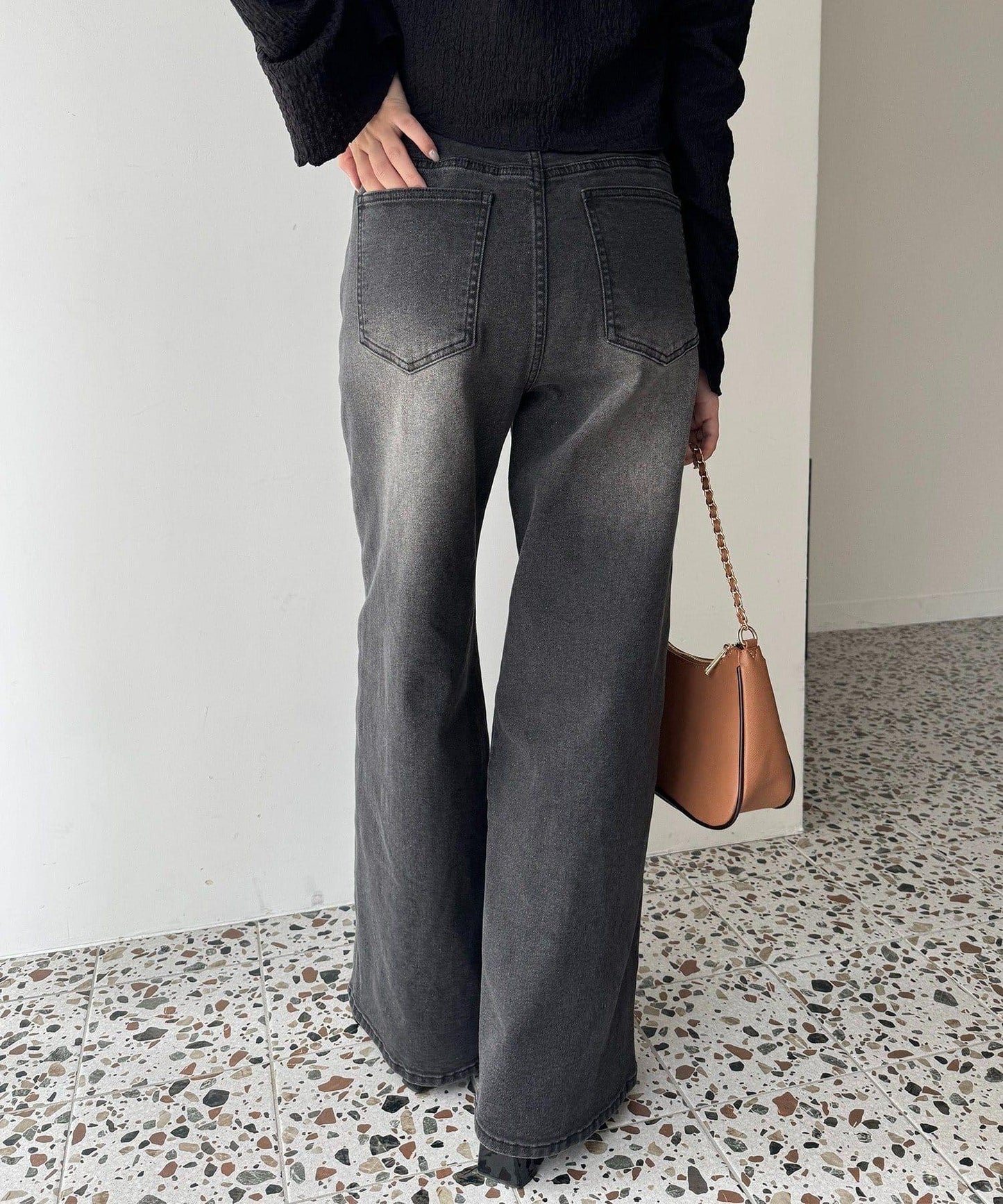 《S・M尺碼展開》寬鬆牛仔褲