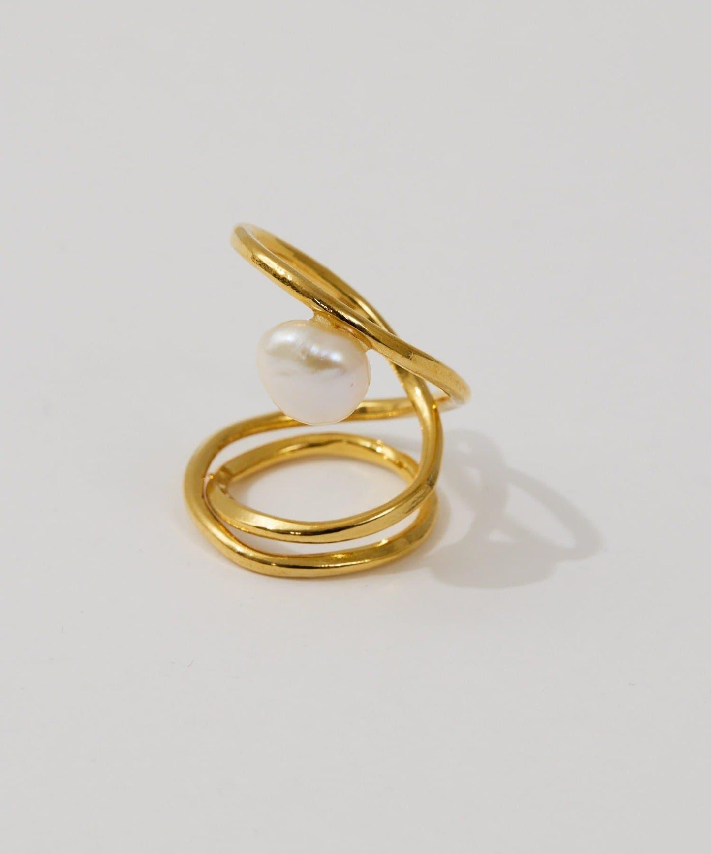 螺旋珍珠戒指
