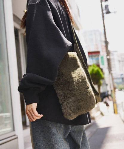 【PALCLOSET限定】羊毛切換肩揹包