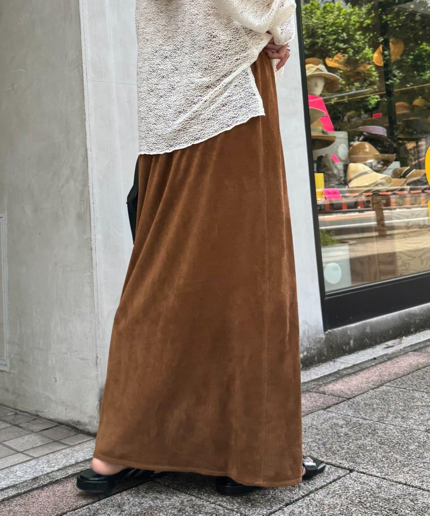 【柳】絨面裙