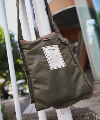 【PALCLOSET限定】羊毛切換肩揹包