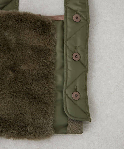 【PALCLOSET限定】羊毛切換肩揹包