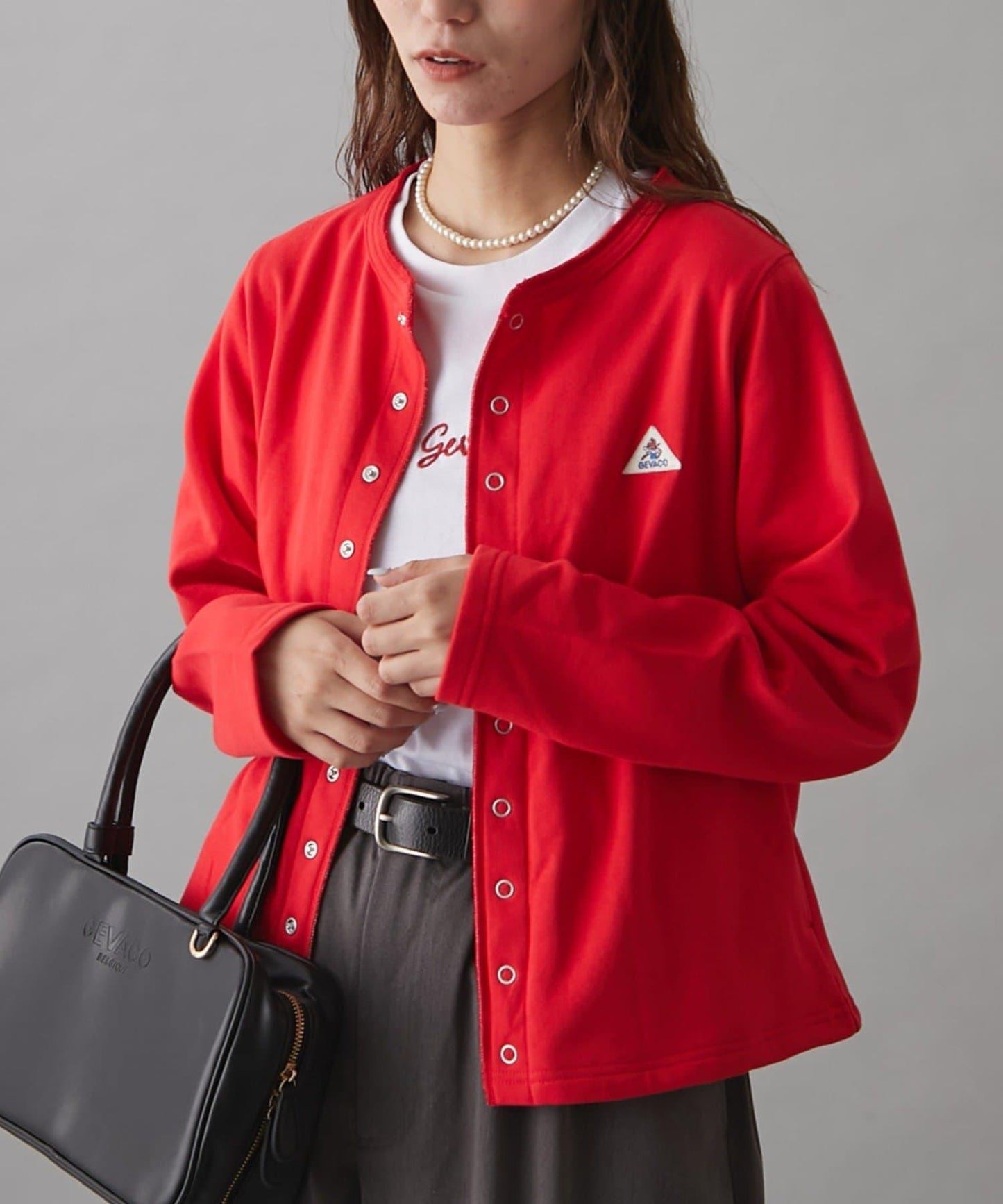 GEVACO裡毛圓領開衫