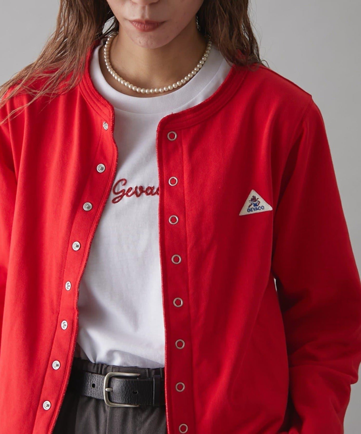 GEVACO裡毛圓領開衫