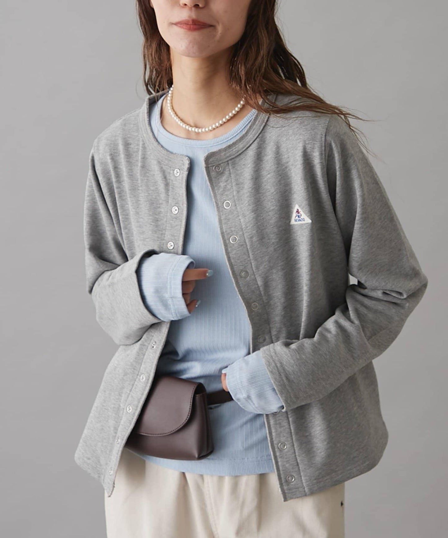 GEVACO裡毛圓領開衫