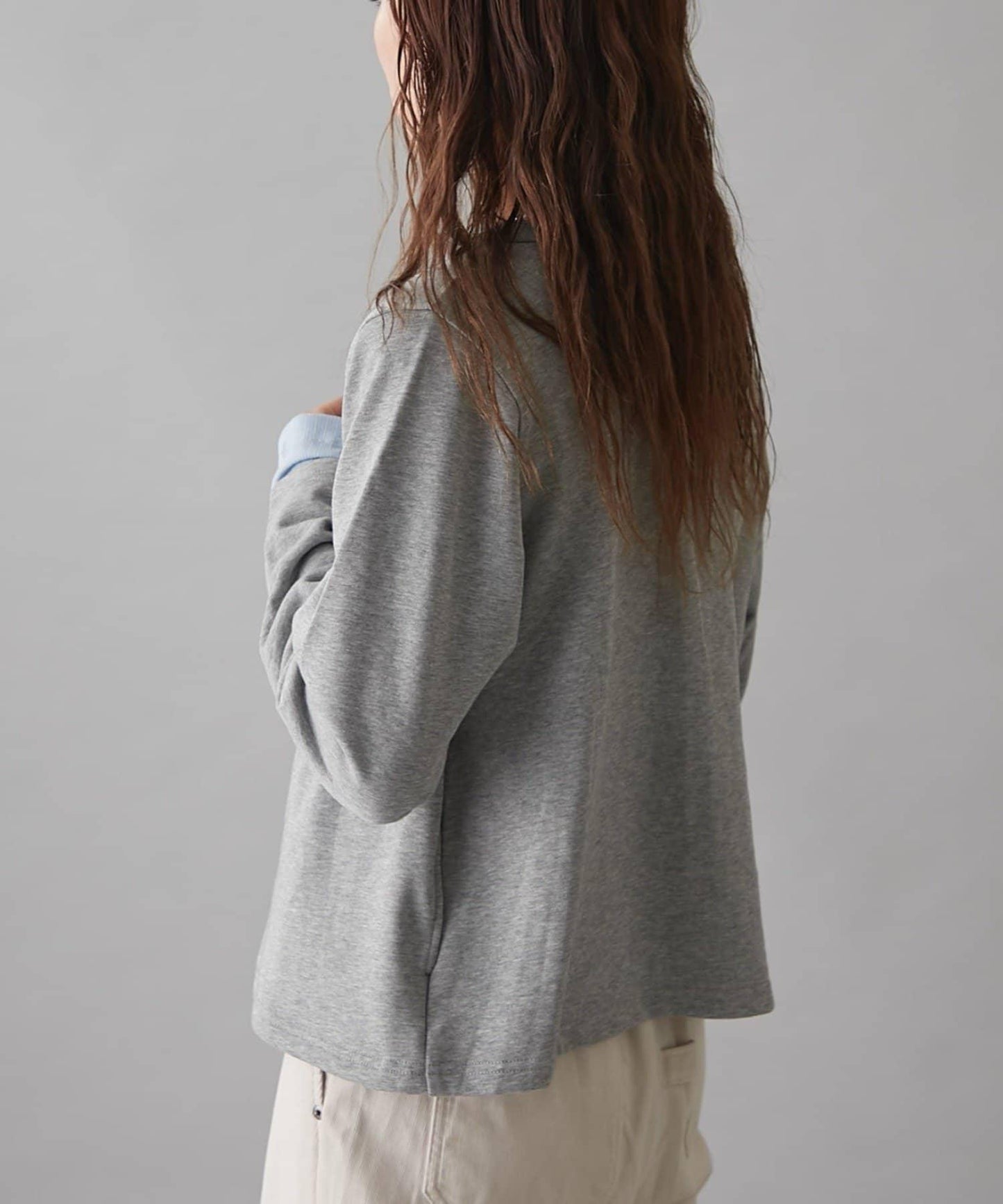 GEVACO裡毛圓領開衫