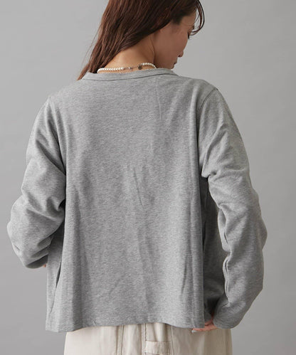 GEVACO裡毛圓領開衫