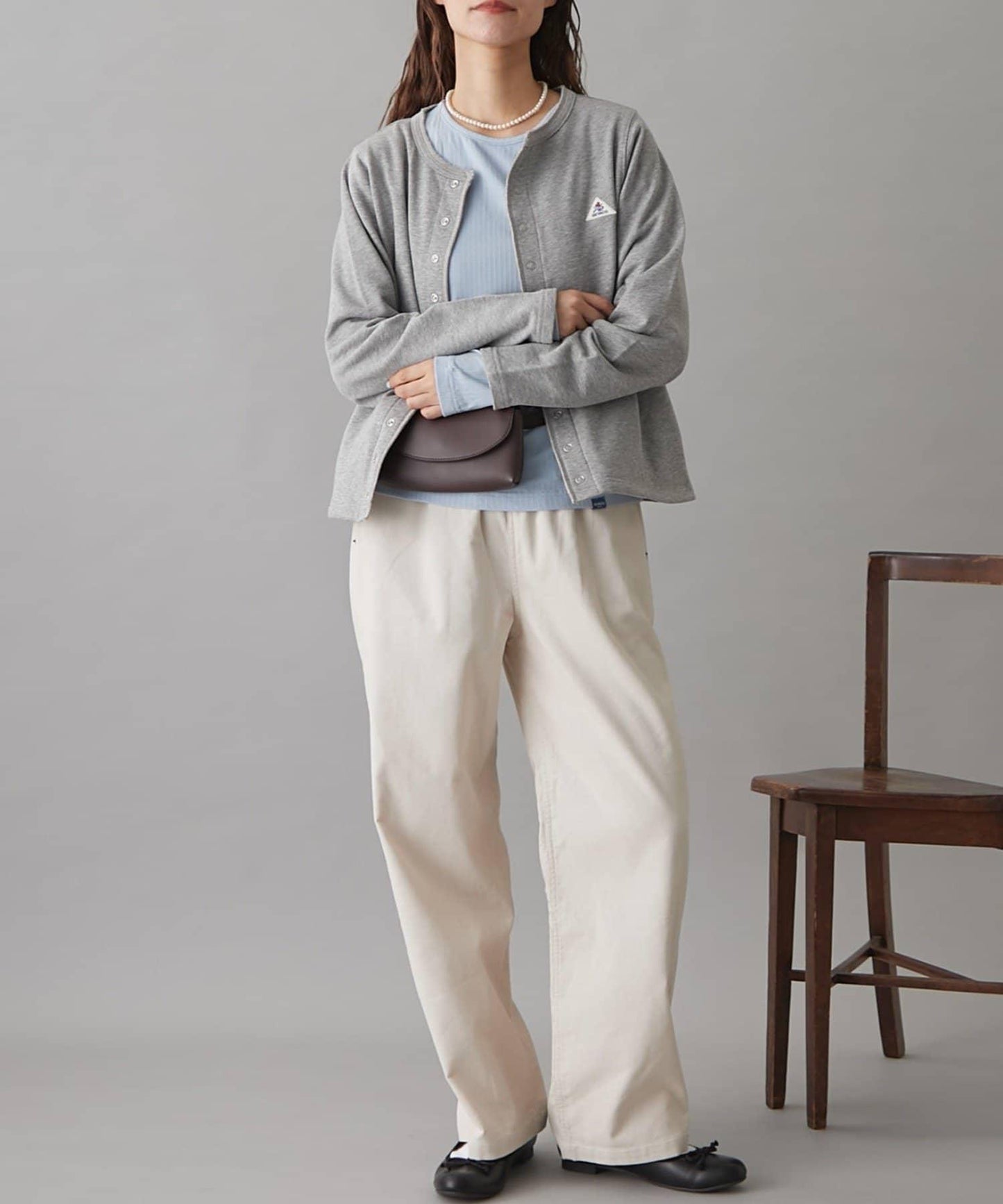 GEVACO裡毛圓領開衫