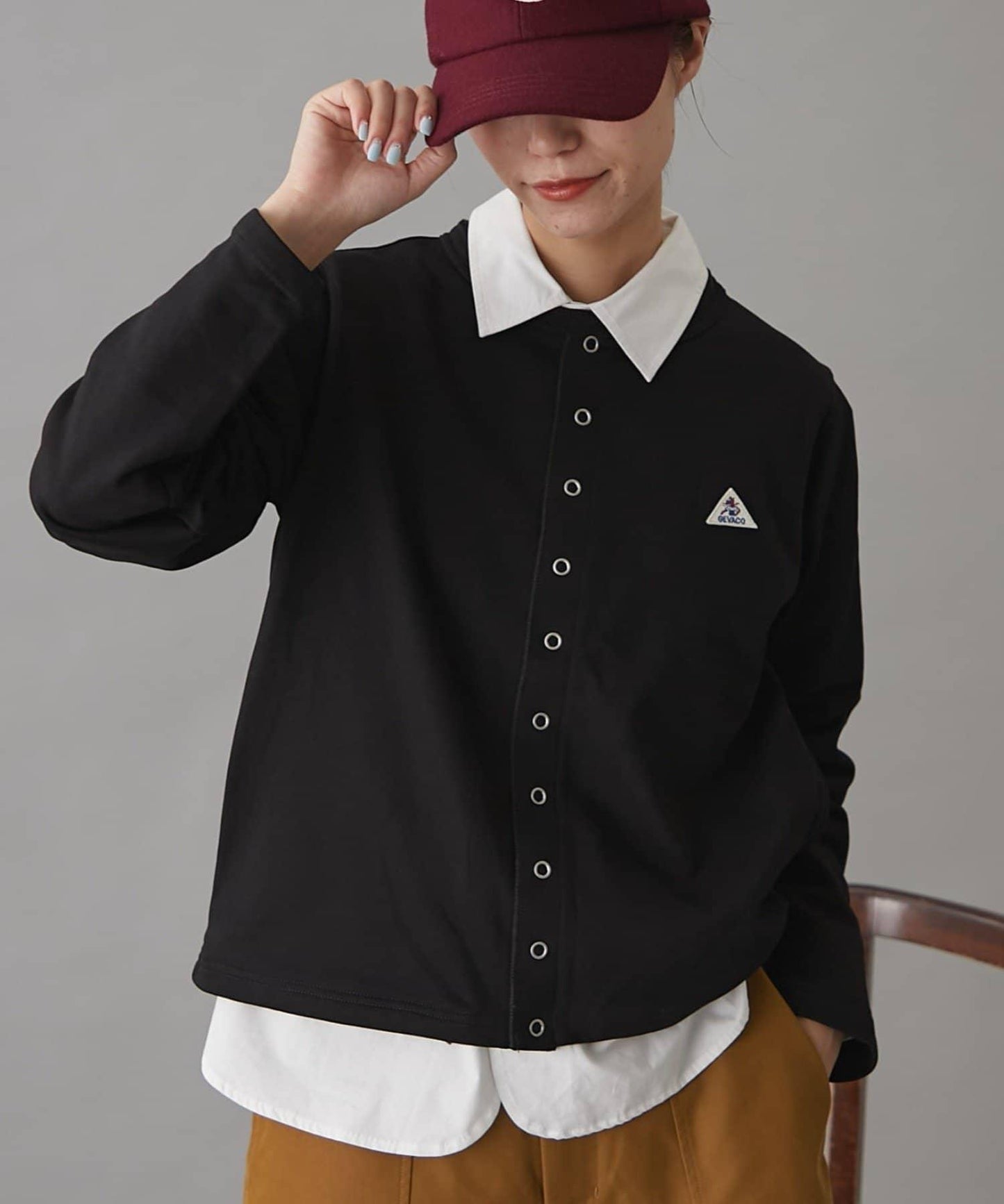 GEVACO裡毛圓領開衫