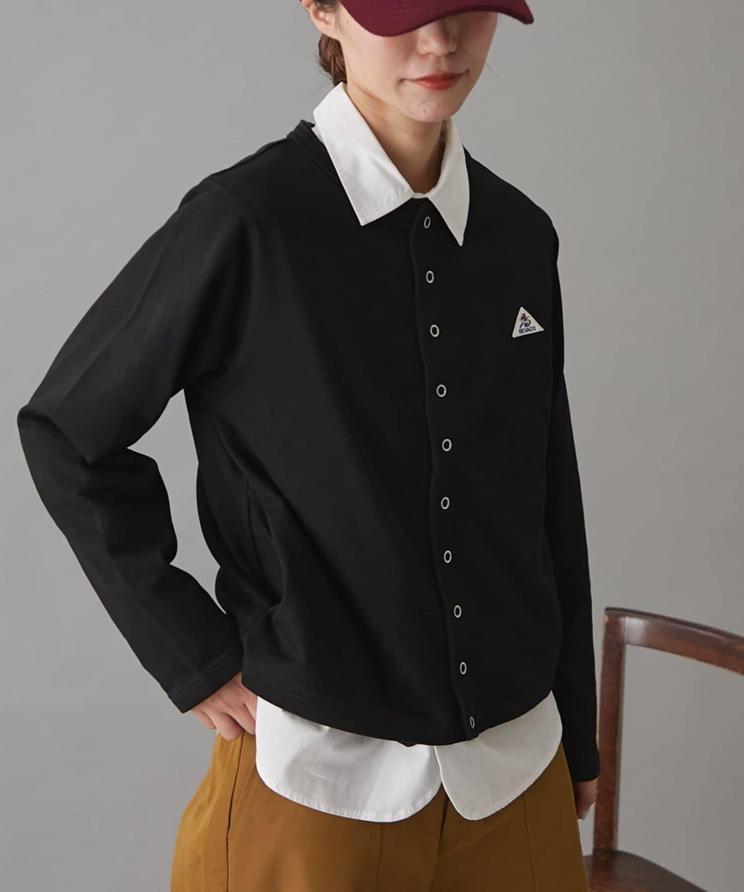 GEVACO裡毛圓領開衫