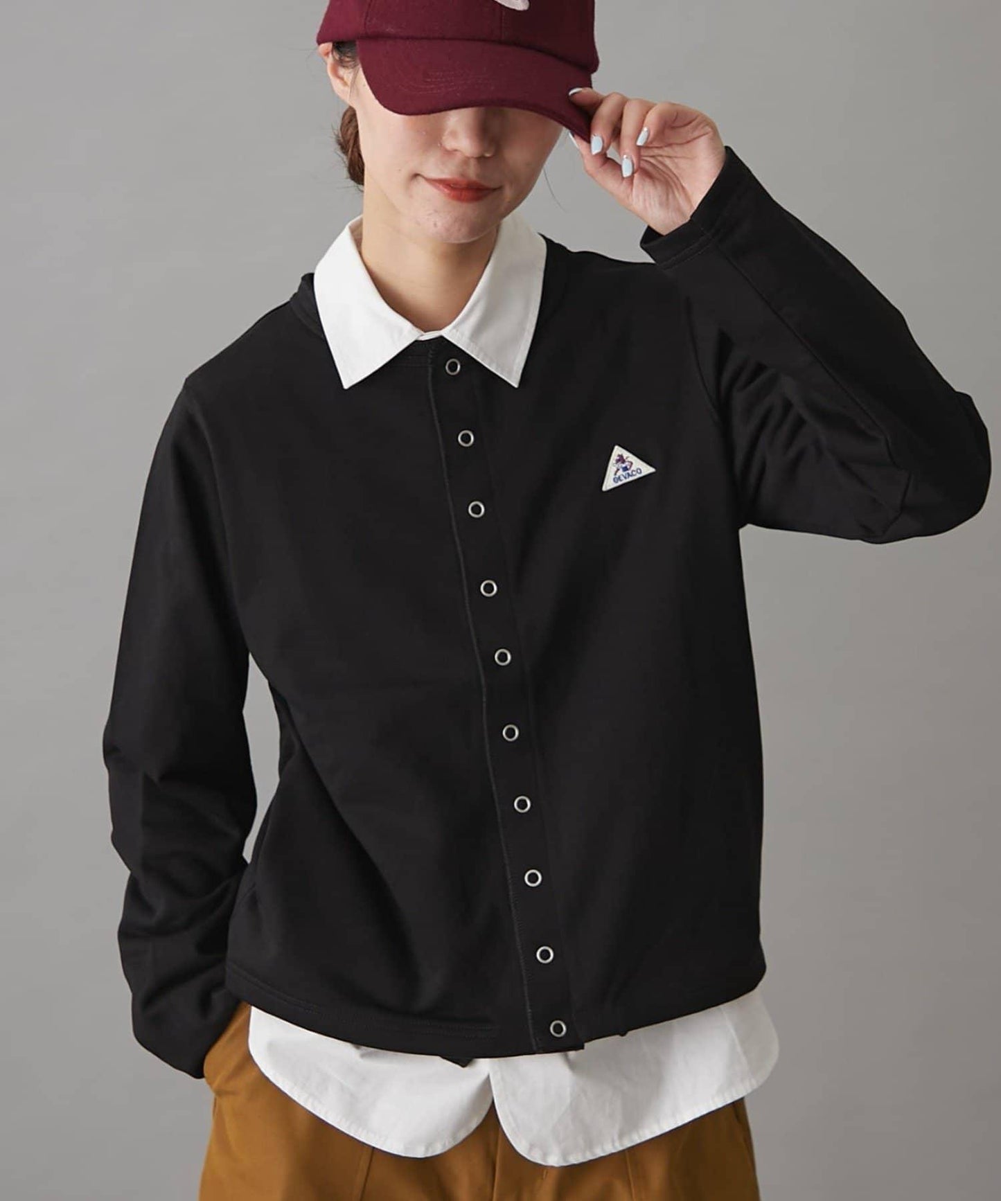 GEVACO裡毛圓領開衫