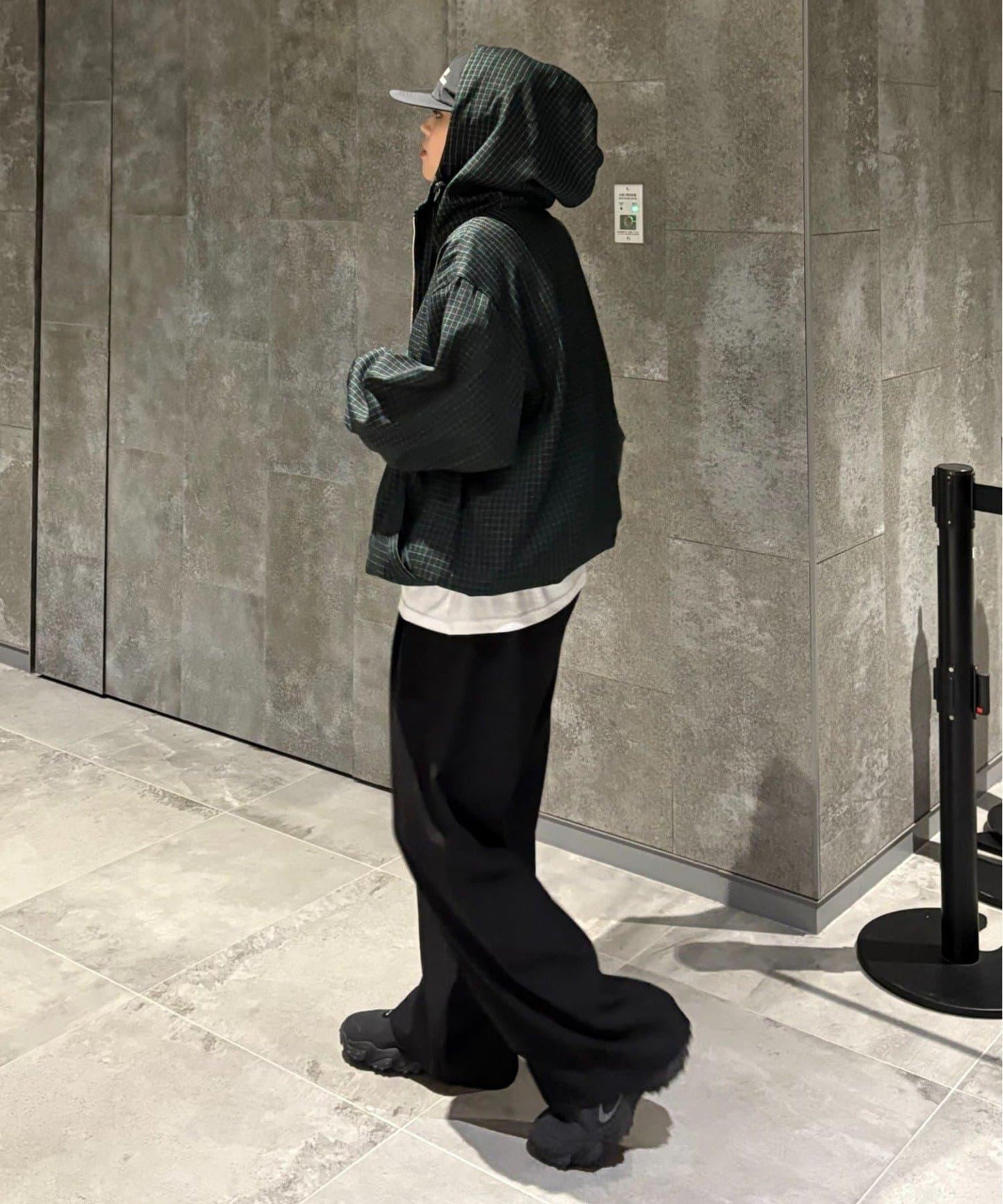 【男女通用】格紋全拉鍊襯衫夾克