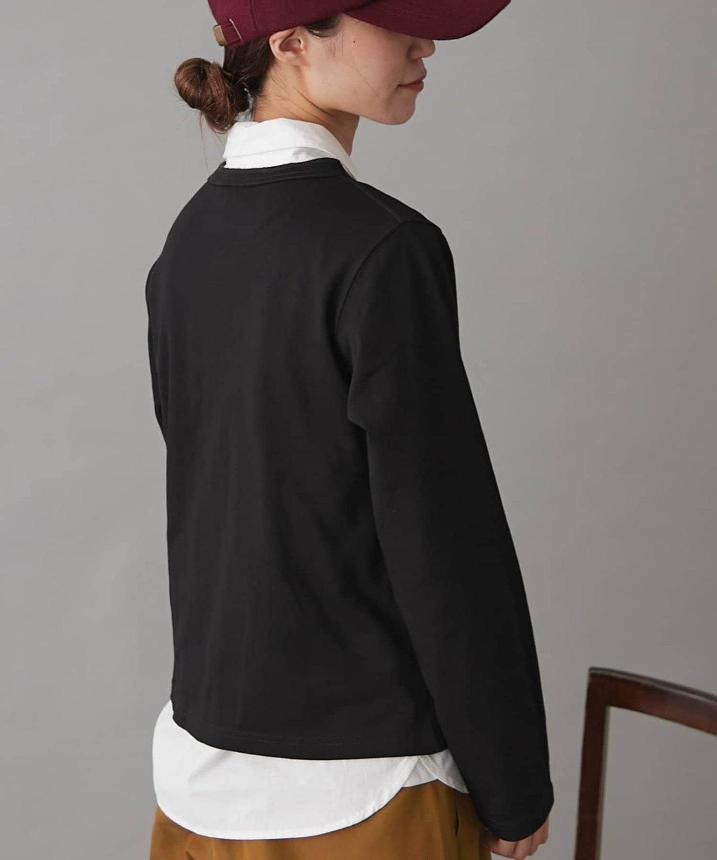 GEVACO裡毛圓領開衫