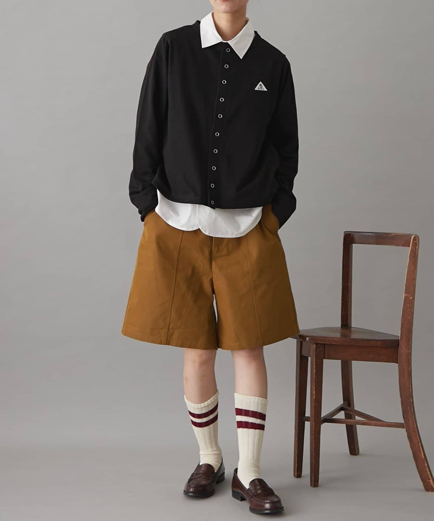 GEVACO裡毛圓領開衫