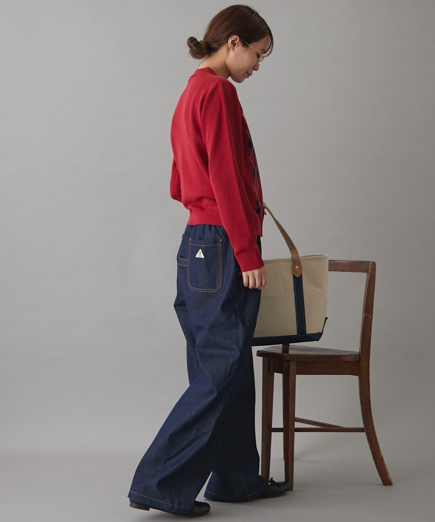 GEVACO菱格紋針織開衫