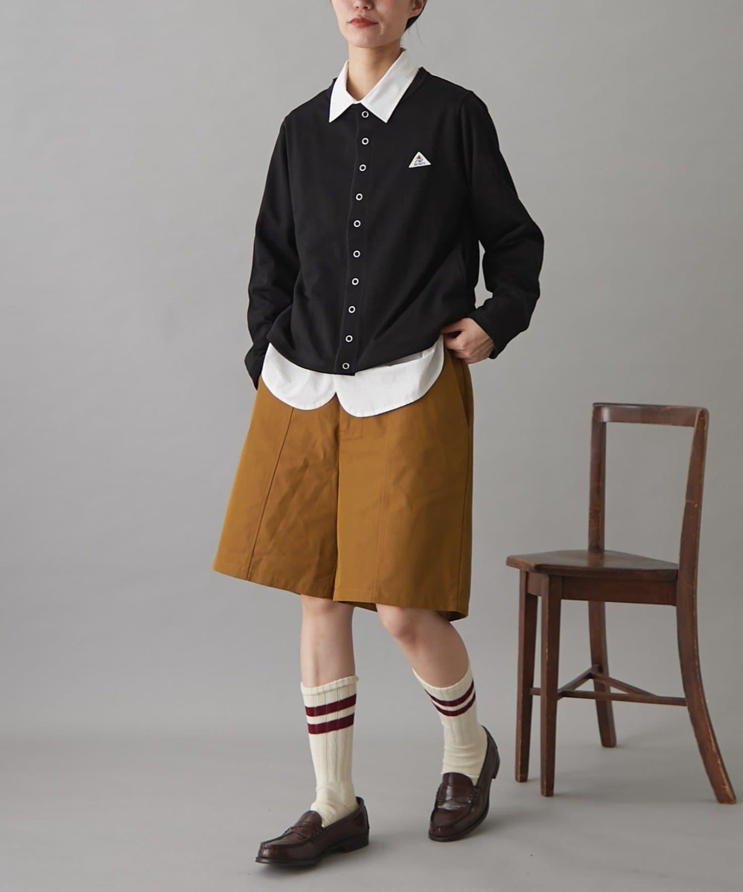 GEVACO裡毛圓領開衫