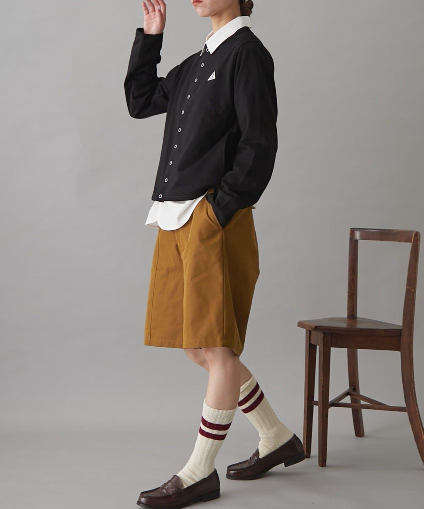 GEVACO裡毛圓領開衫