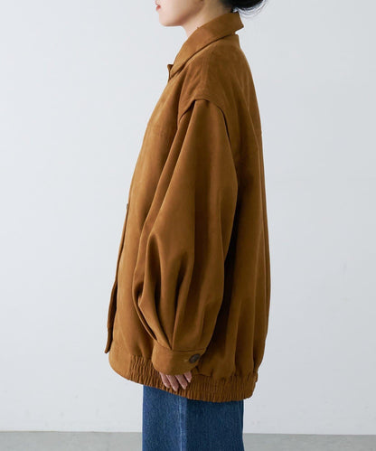 多功能仿麂皮風長款外套