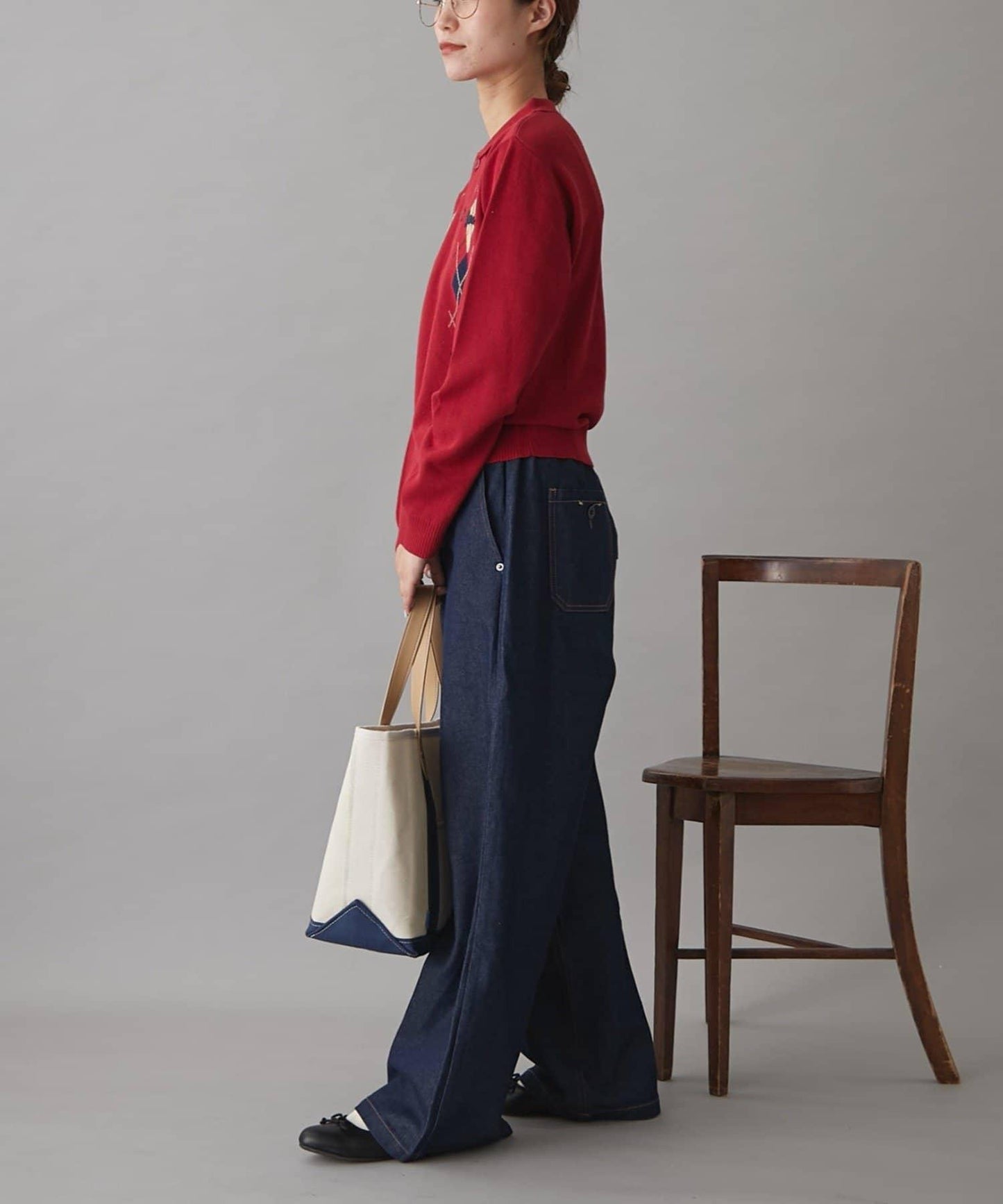 GEVACO菱格紋針織開衫