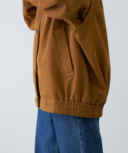 多功能仿麂皮風長款外套