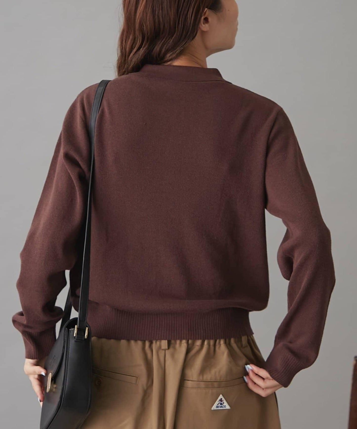 GEVACO菱格紋針織開衫