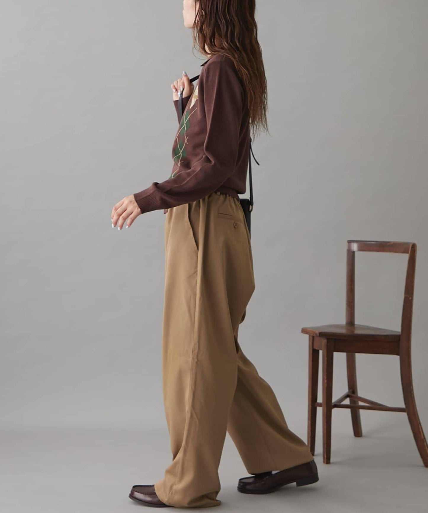 GEVACO菱格紋針織開衫