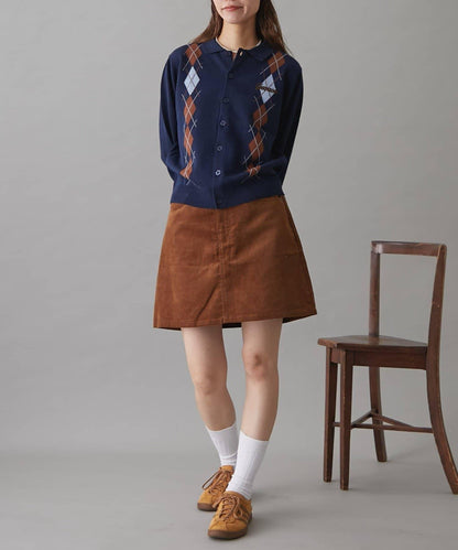 GEVACO菱格紋針織開衫