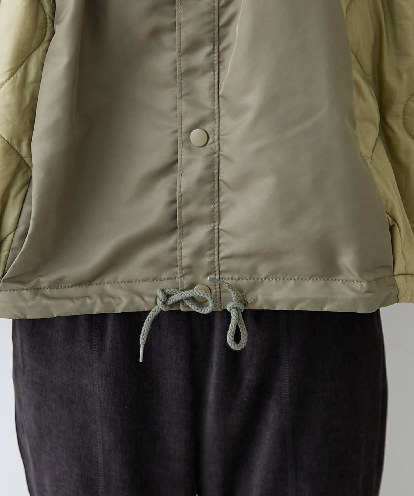 etsinta改良款拼接棉絮繭形夾克