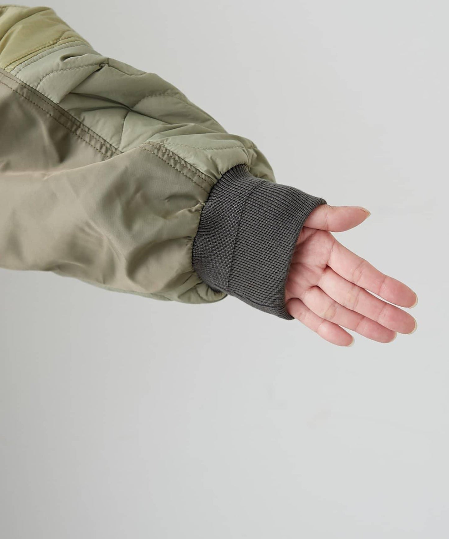 etsinta改良款拼接棉絮繭形夾克