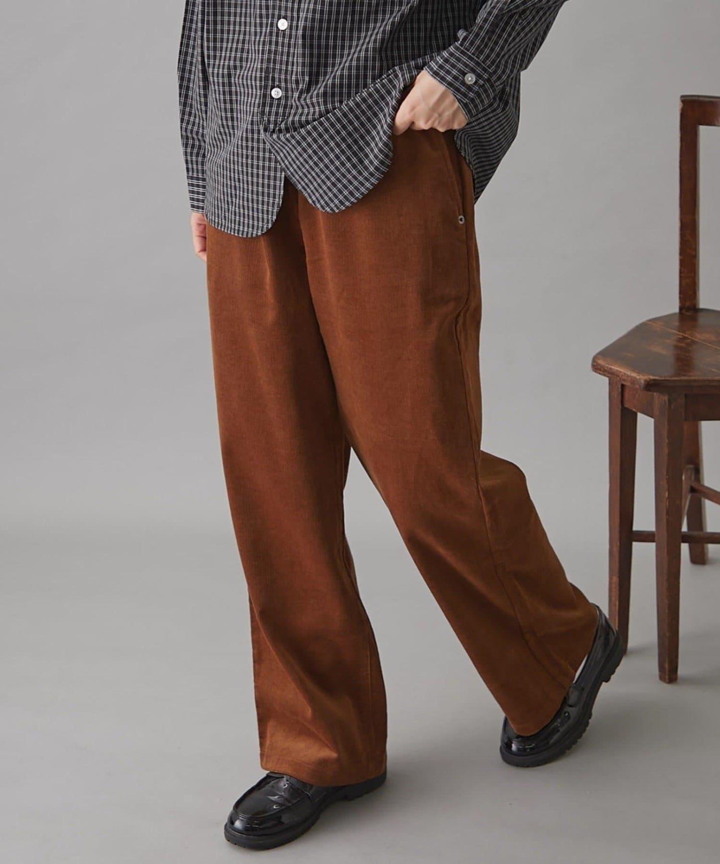 GEVACO燈芯絨寬鬆休閒褲