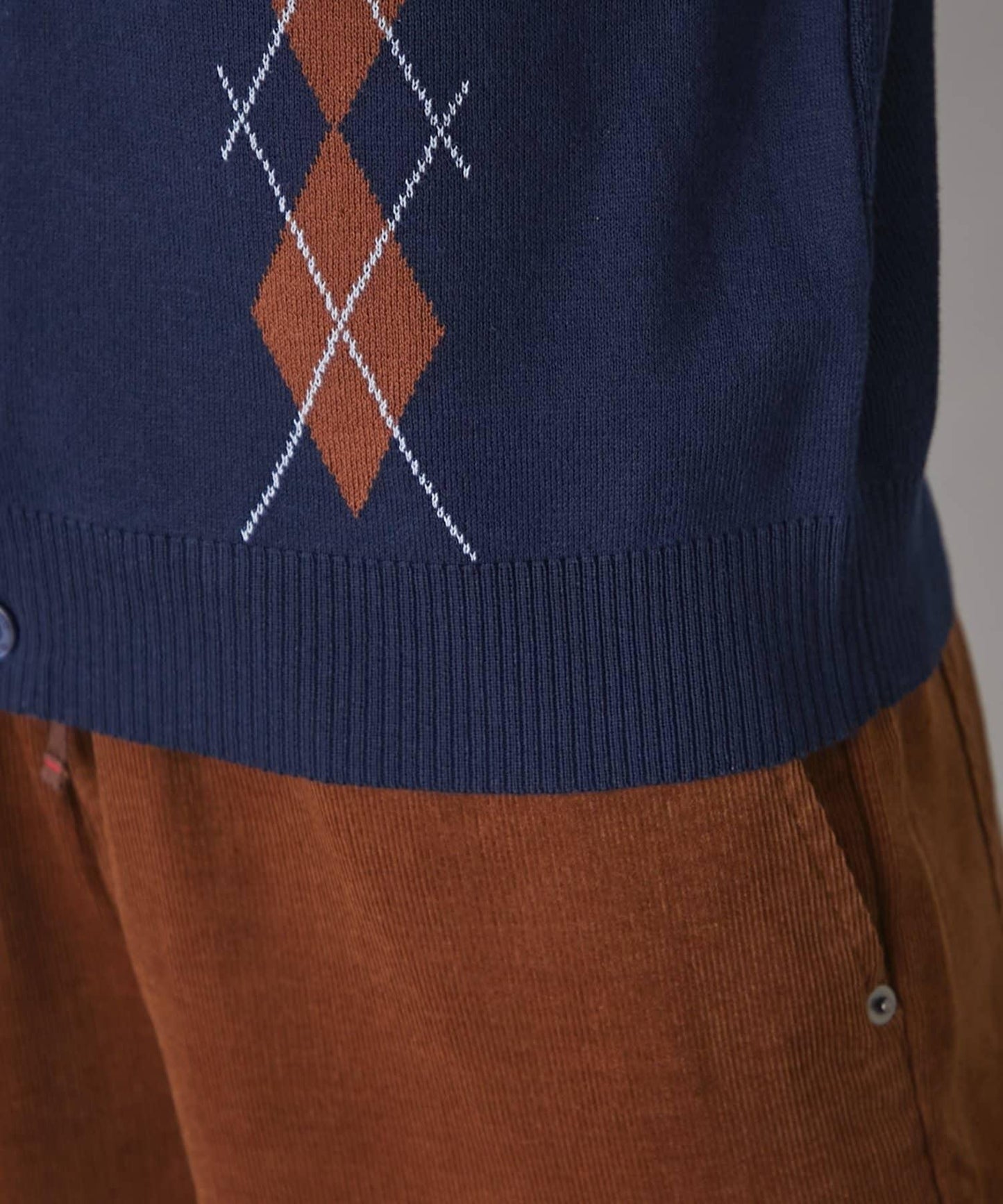 GEVACO菱格紋針織開衫