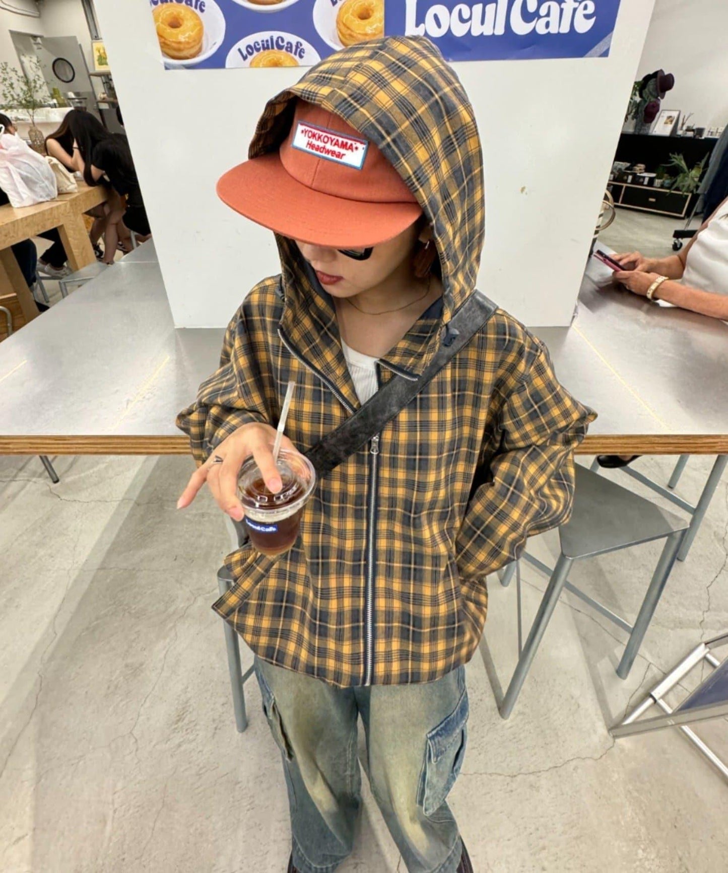 【男女通用】格紋全拉鍊襯衫夾克
