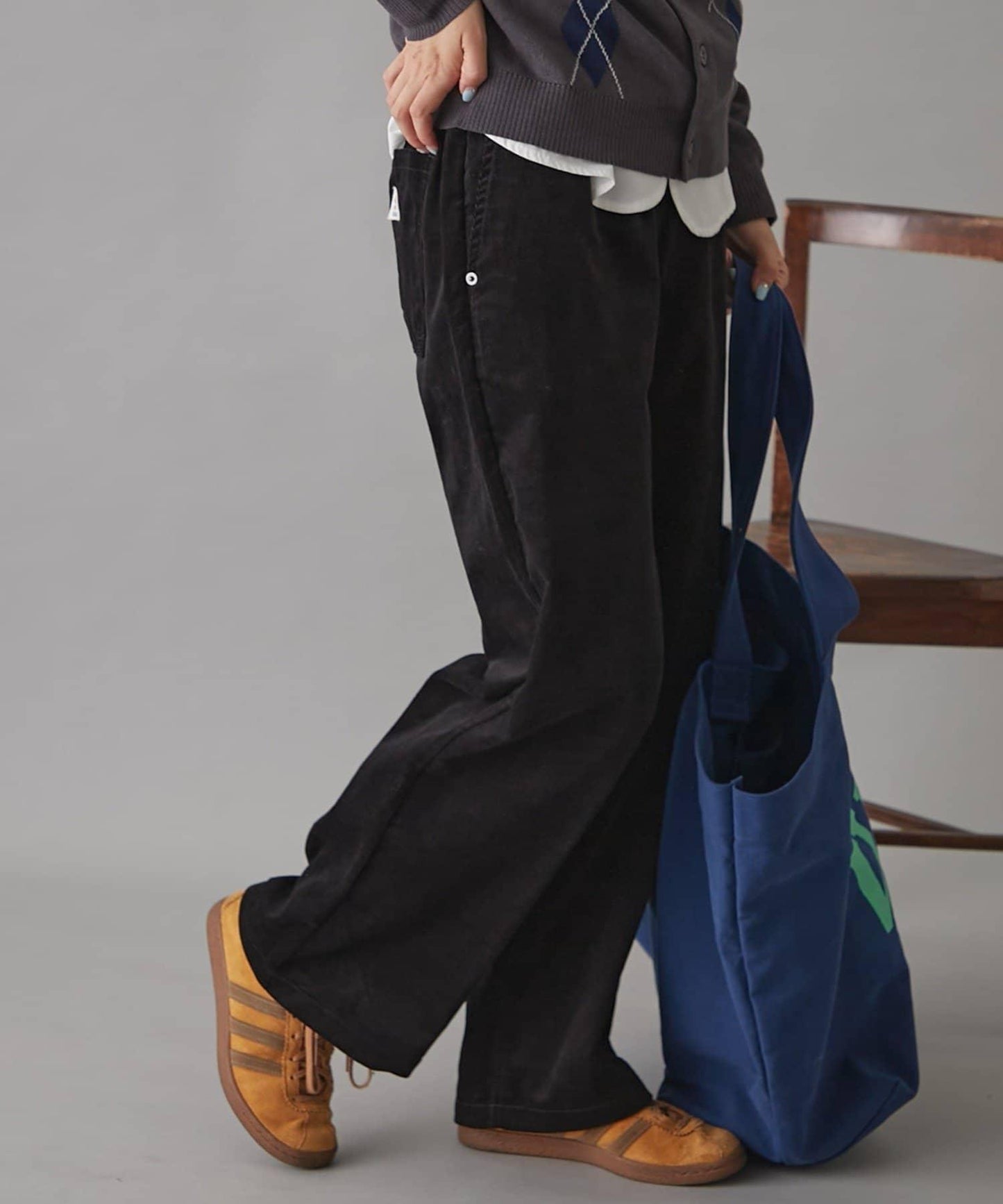 GEVACO燈芯絨寬鬆休閒褲