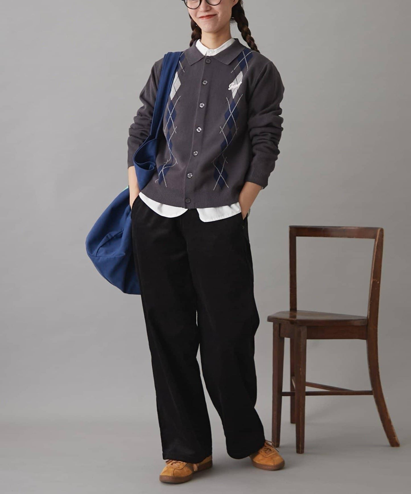 GEVACO燈芯絨寬鬆休閒褲