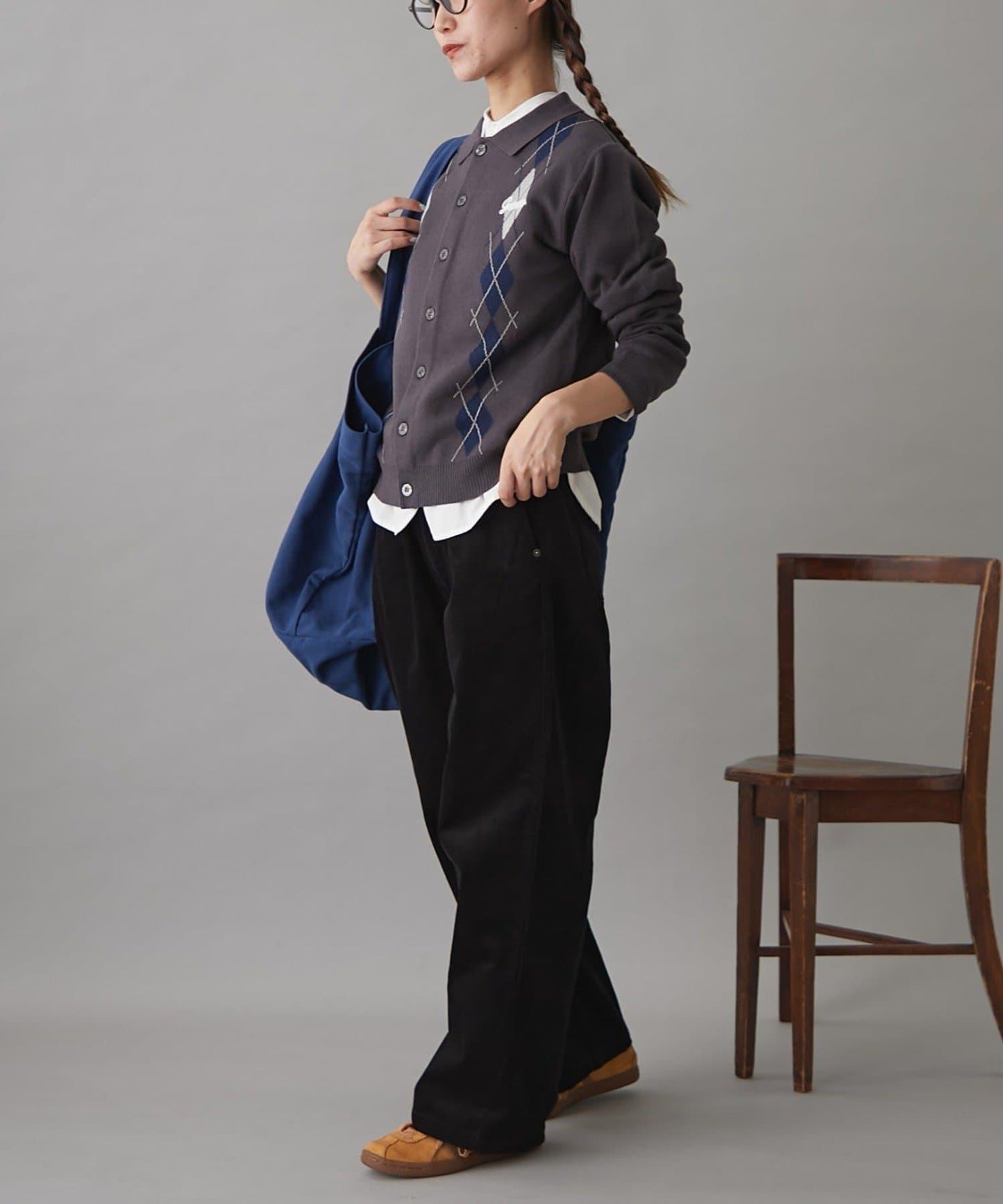 GEVACO燈芯絨寬鬆休閒褲