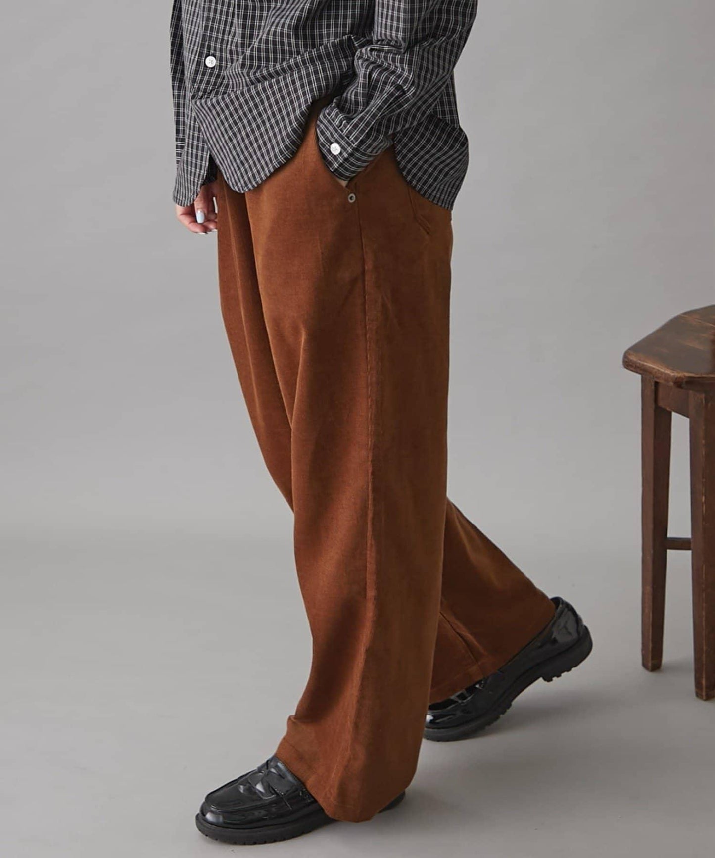 GEVACO燈芯絨寬鬆休閒褲