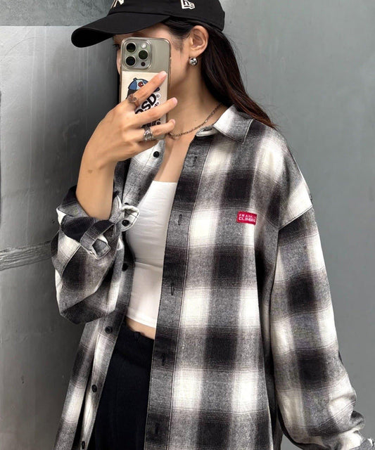 【Franklin Climbing】【LEGACY】復古格紋加工毛襯衫