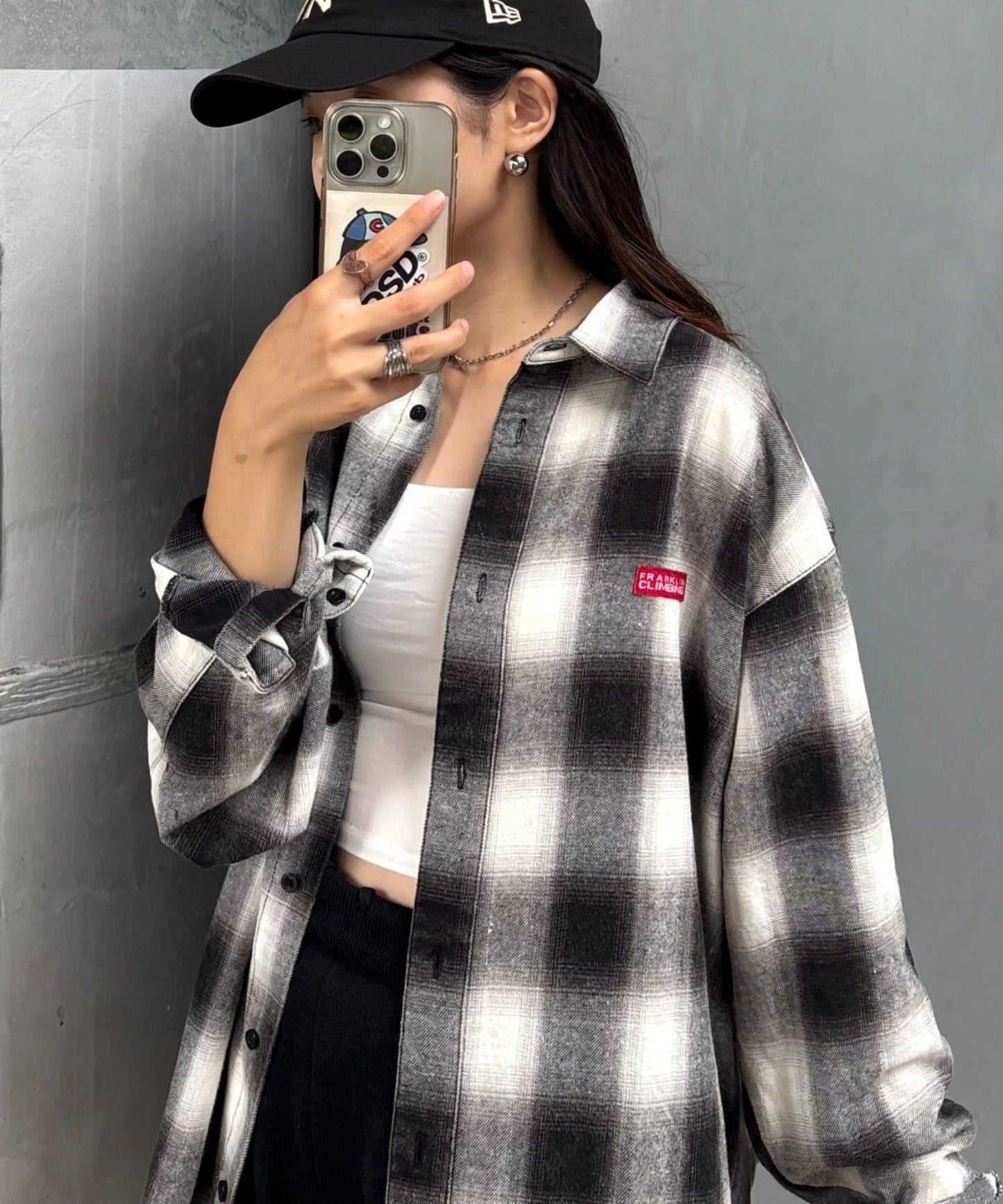 【Franklin Climbing】【LEGACY】復古格紋加工毛襯衫