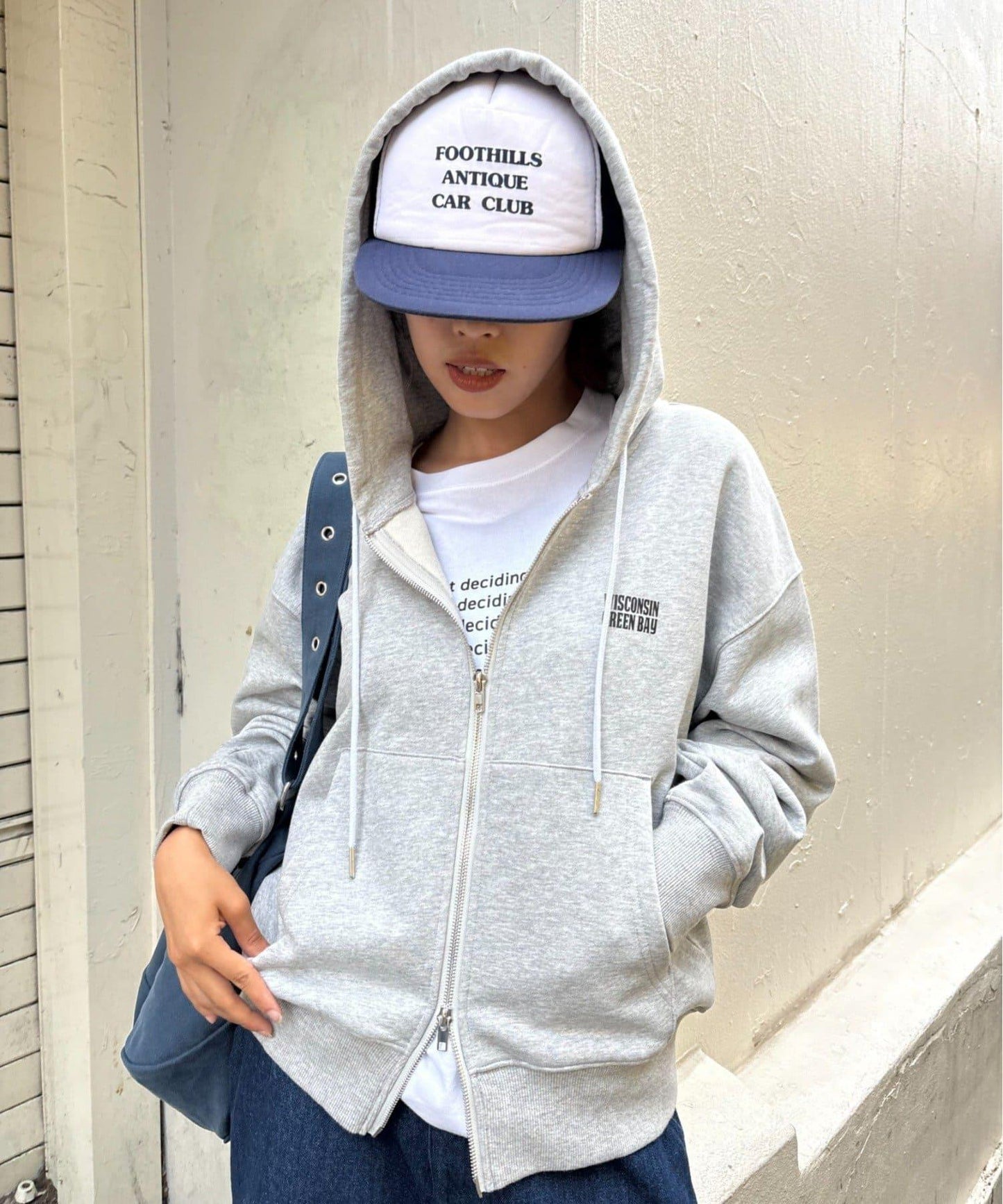 【男女通用】酸洗標誌拉鍊衛衣