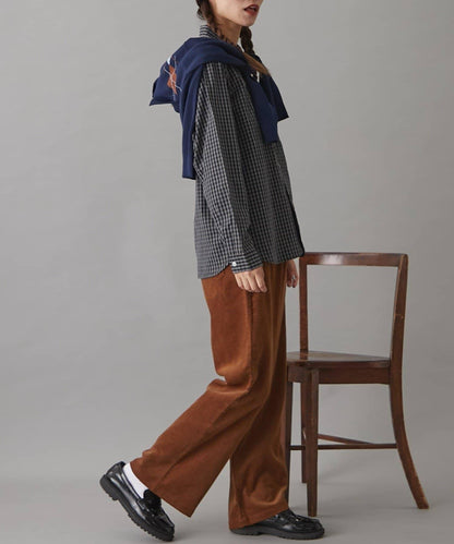 GEVACO燈芯絨寬鬆休閒褲