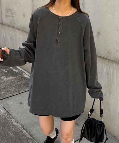 【男女通用】顏料半開領T恤